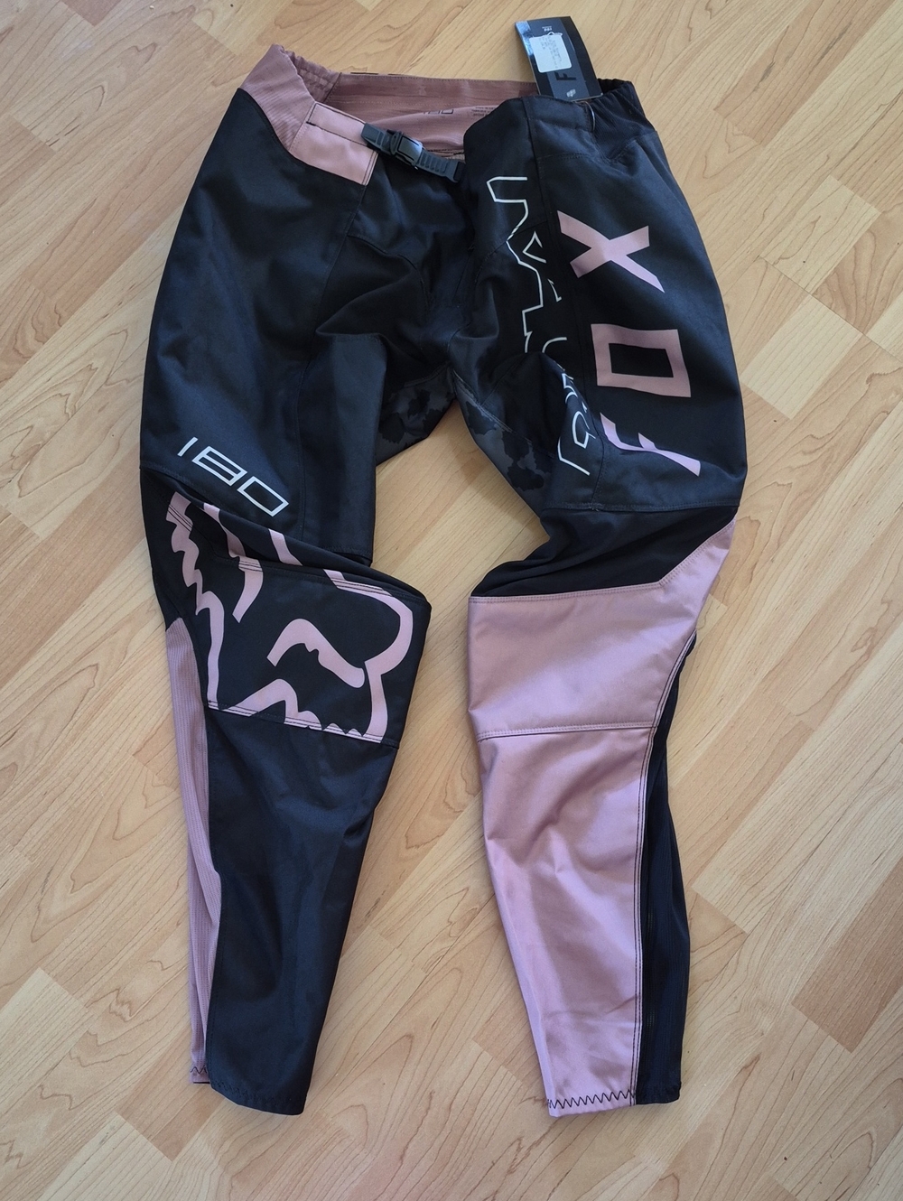 Women's Skew Pant Black & Mauve Sport Motocross, Size 14